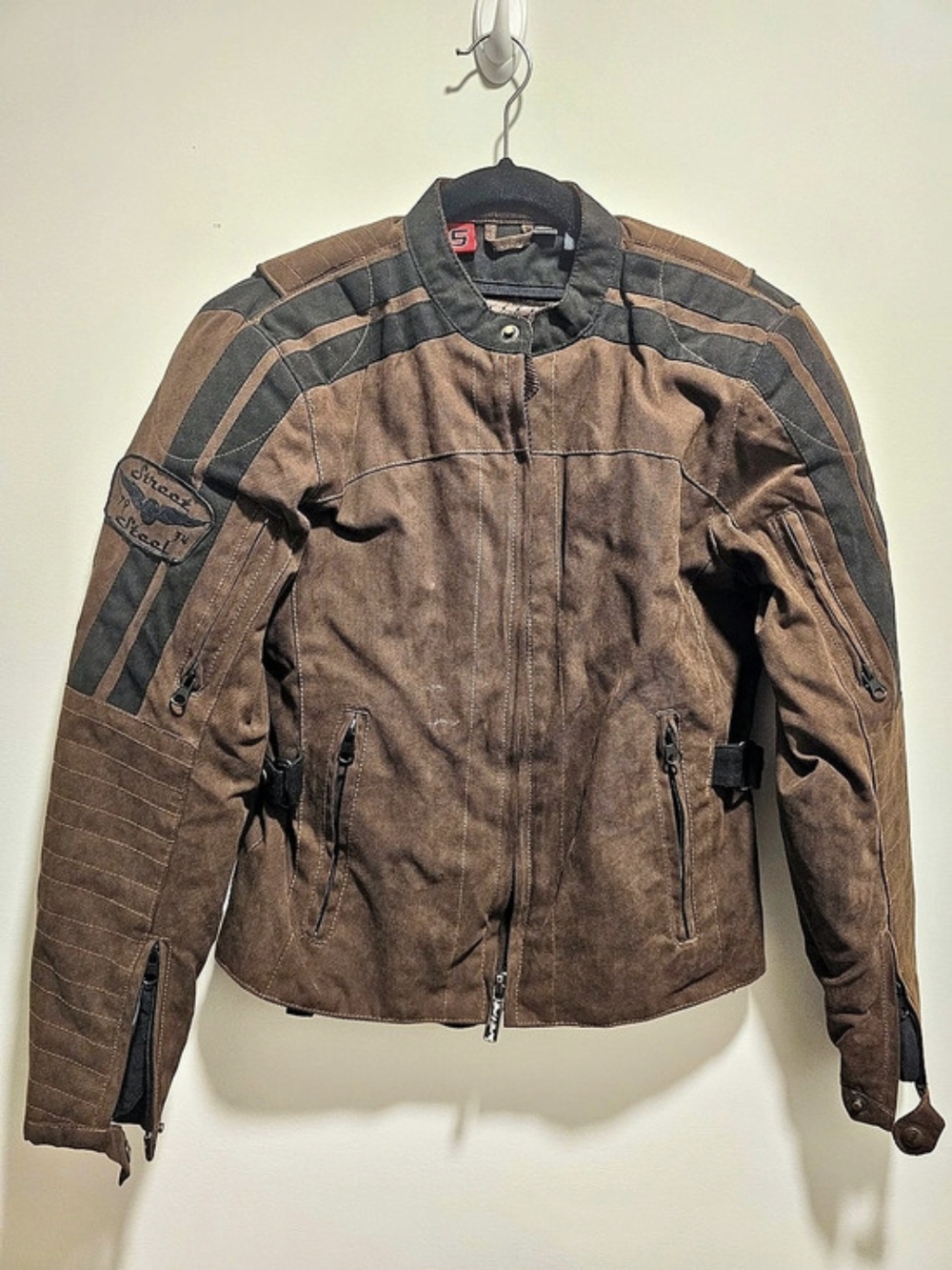 Street & Steel Brown & Gray Motorcycle Jacket